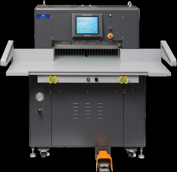 High Pile, Programmable Cutting for Wider Formats

*Removes margins and cutters
*Cuts more sheets at a time
*Handles heavy-duty environments