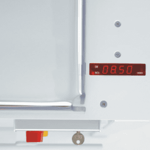 Digital display on a modern appliance showing the number 0850.